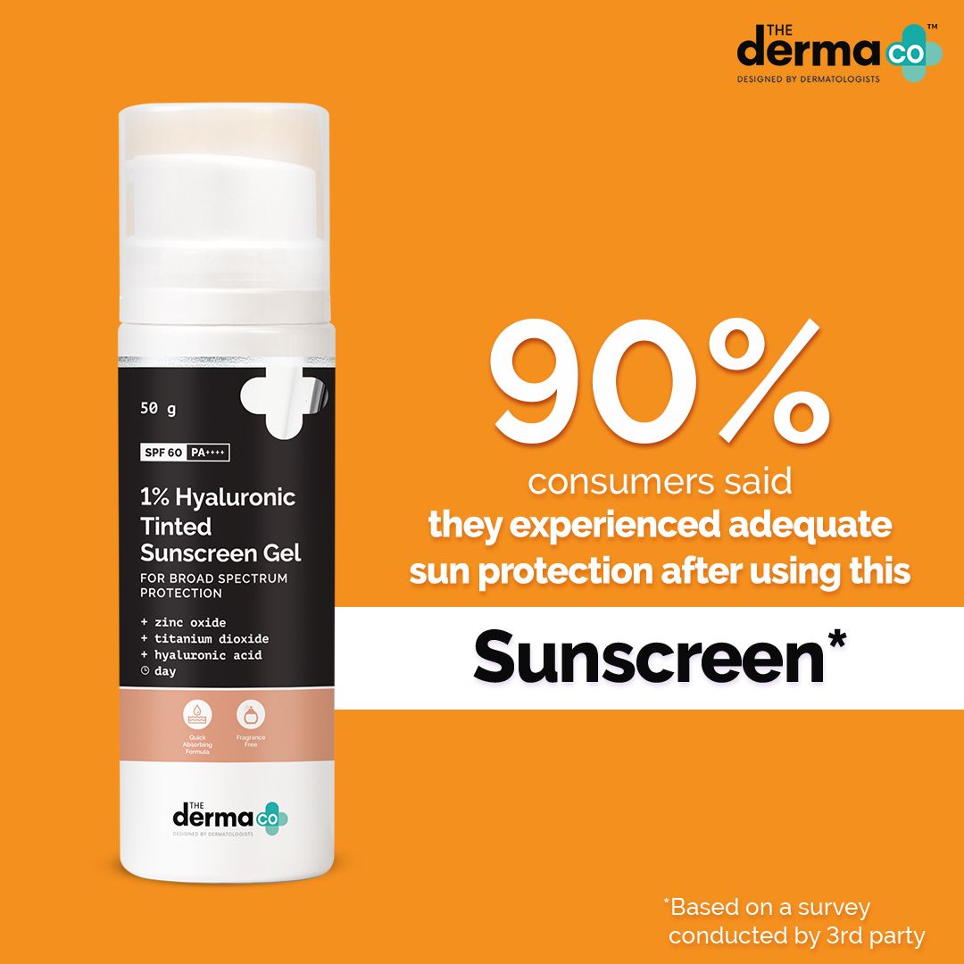 The Derma Co 1% Hyaluronic Tinted Sunscreen Gel - 50g – photo 4
