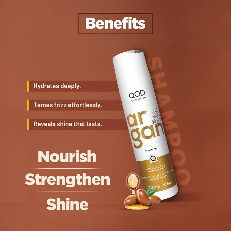QOD Professional Argan Shampoo (300 ml) – image 2