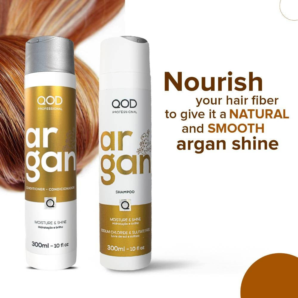 QOD Professional Argan Shampoo & Conditioner Combo (300 ml + 300 ml) – image 3