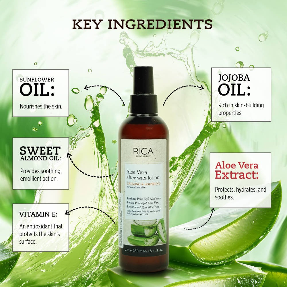 Rica Aloe Vera After Wax Lotion (250 ml) – image 3