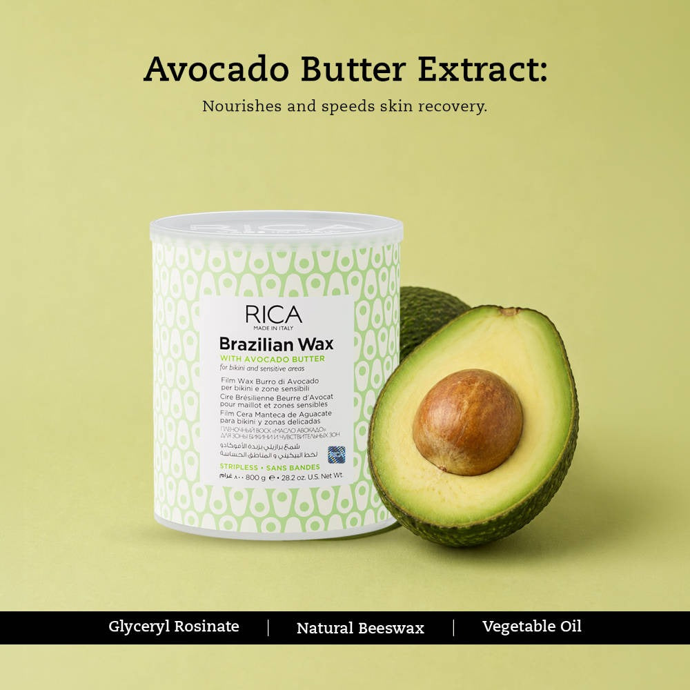 Rica Brazilian Stripless Wax with Avocado Butter (800 g) – image 4