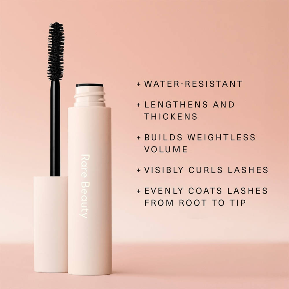Rare Beauty Perfect Strokes Universal Volumizing Mascara – Mini, Black (8 ml) – image 3