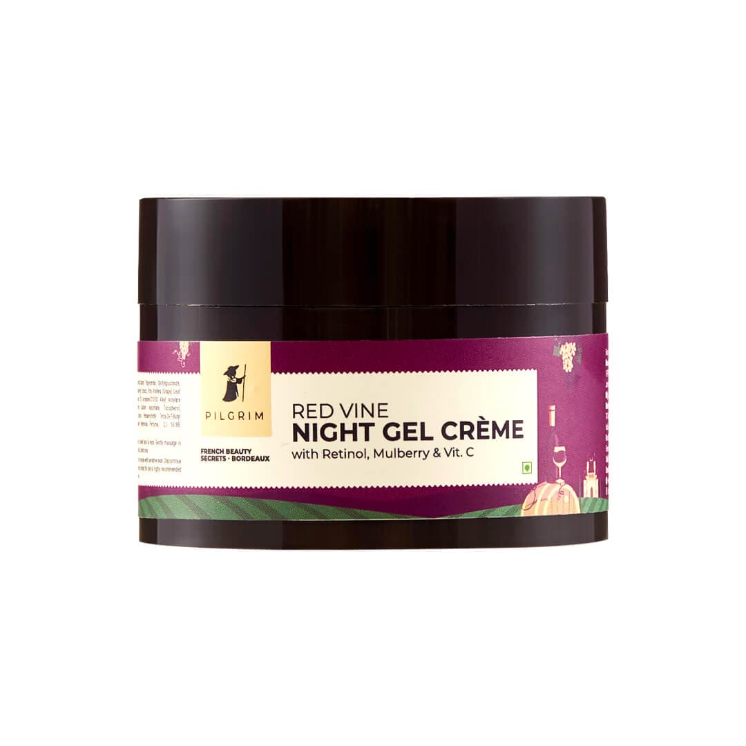Pilgrim Red Vine Night Gel Crème with Retinol, Mulberry & Vit. C (50g) – photo 2