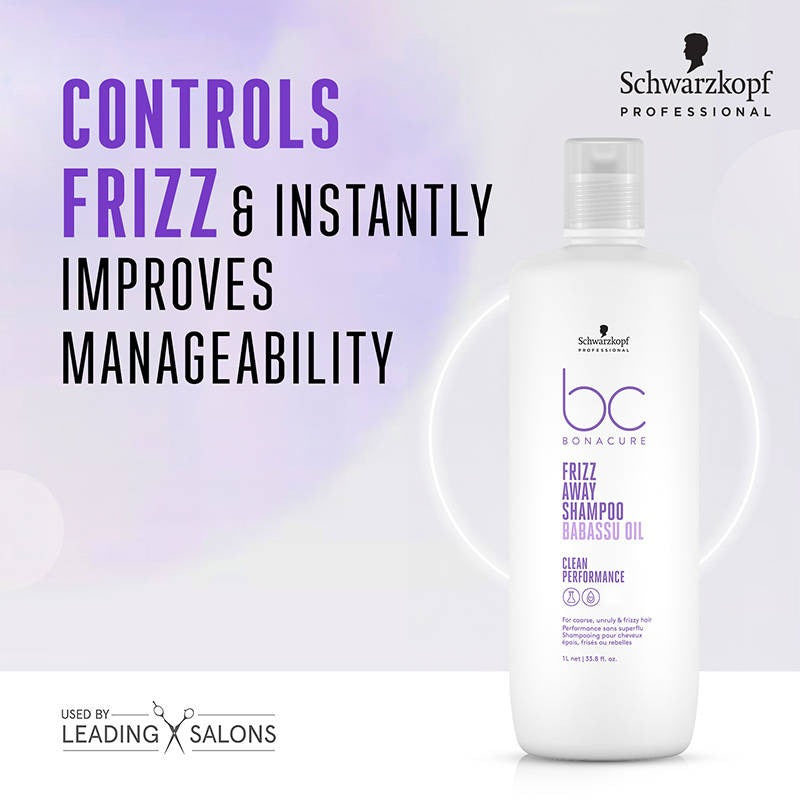 Schwarzkopf Professional BC Bonacure Frizz Away Shampoo with Babassu Oil (1000 ml) – image 2