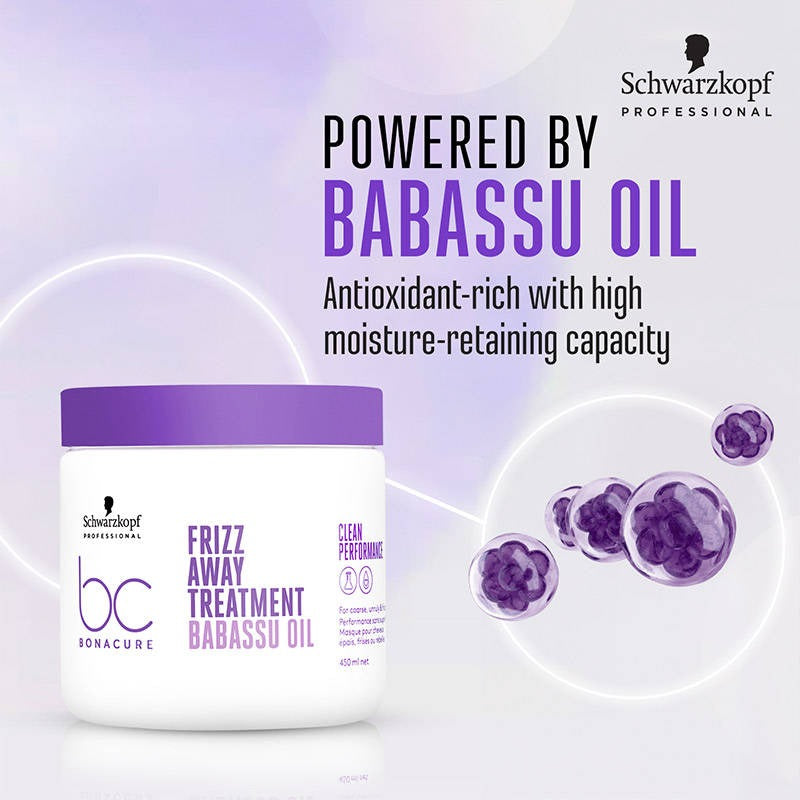 Schwarzkopf Professional BC Bonacure Frizz Away Treatment with Babassu Oil (450 ml) – image 4