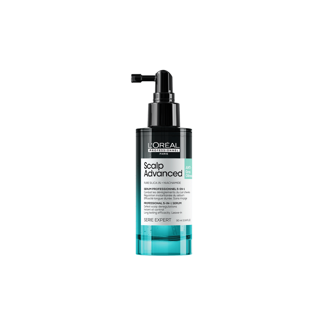 L'Oréal Professionnel Scalp Advanced 5-in-1 Anti-Oiliness Scalp Serum (90 ml) — official product packshot