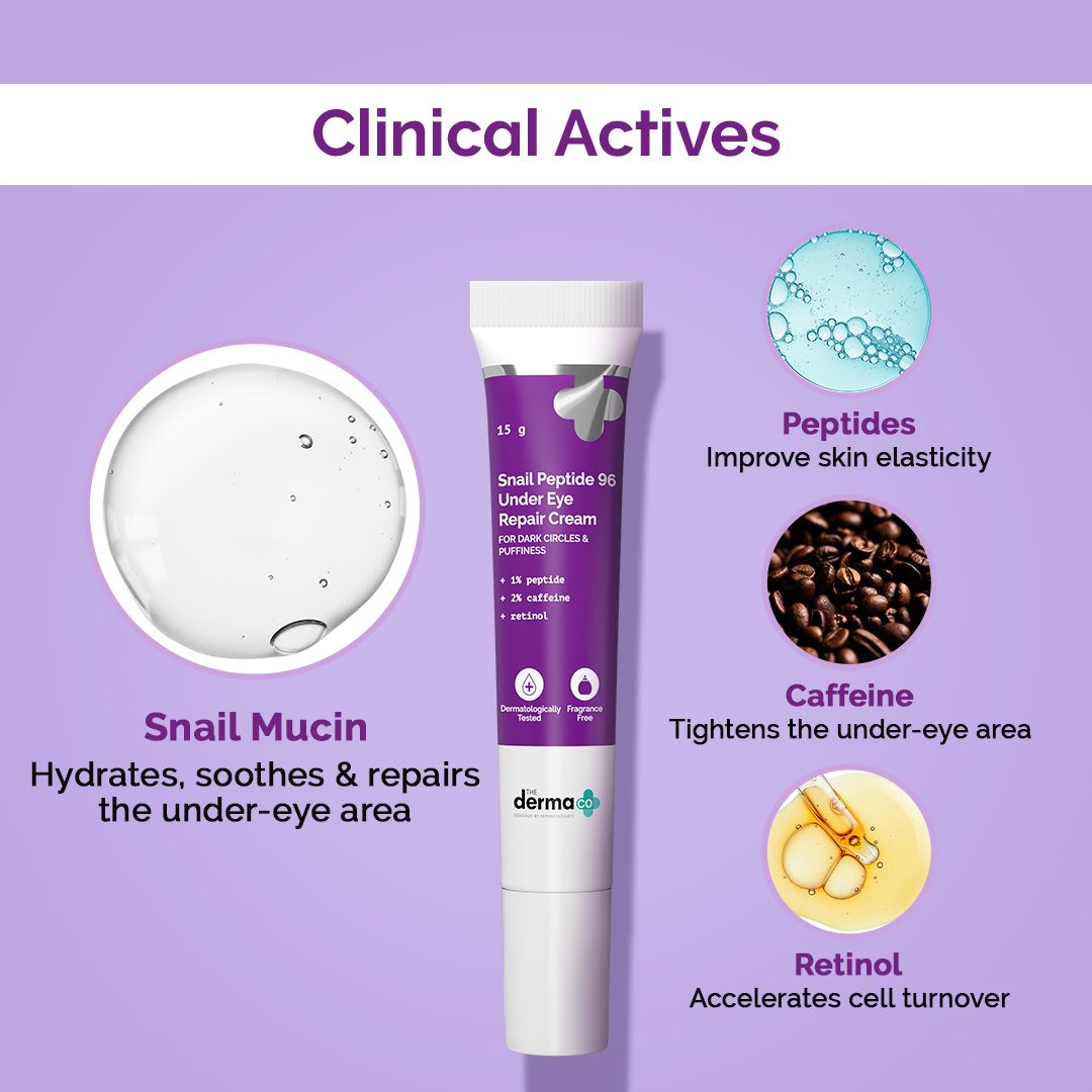 The Derma Co Snail Peptide 96 Under Eye Repair Cream - 15 g – photo 2