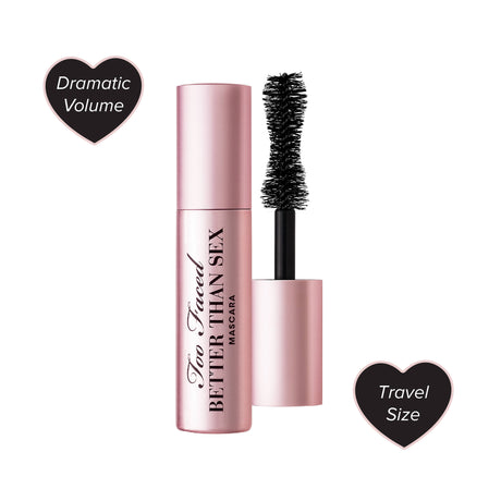 Too Faced Better Than Sex Mascara – Black, Travel Size (4.8 g)