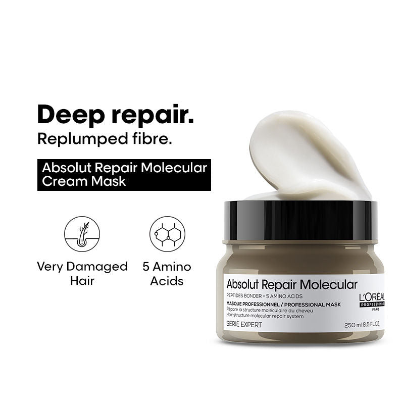 L'Oréal Professionnel Absolut Repair Molecular Deep Repairing Cream Mask For Very Damaged Hair – photo 1