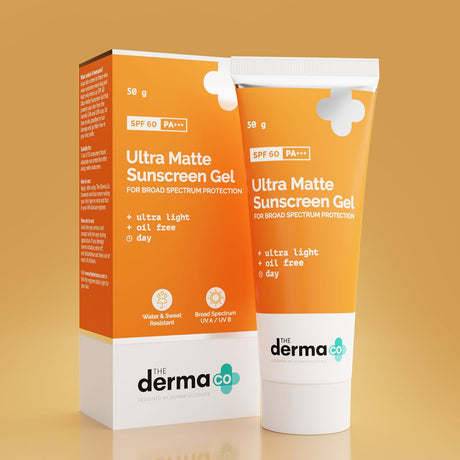 The Derma Co Ultra Matte Sunscreen Gel with SPF 60 PA+++ (50g)