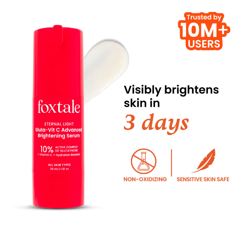 Foxtale 10% Vitamin C-Glutathione Brightening Face Serum For Glowing Skin, Dark Spots & Pigmentation – photo 1