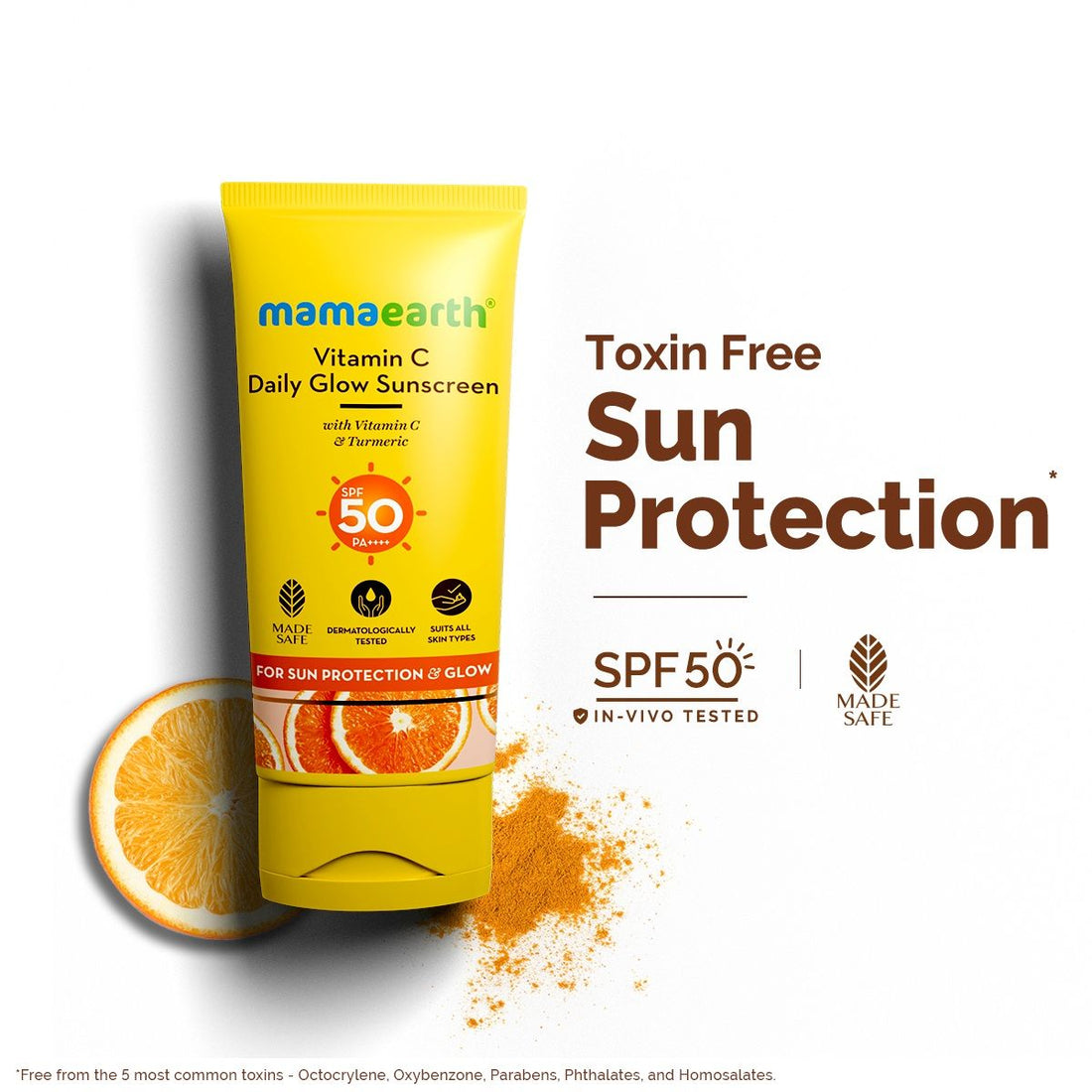 Mamaearth Vitamin C Daily Glow Sunscreen SPF 50 PA++++ (50g) – photo 2