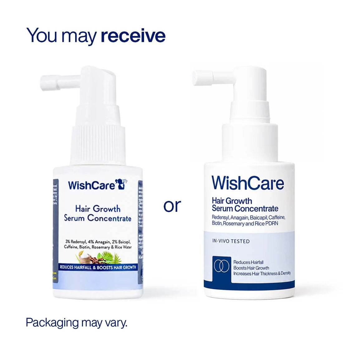 WishCare Hair Growth Serum Concentrate with Redensyl, Anagain, Baicapil & Rosemary (30 ml) – image 2